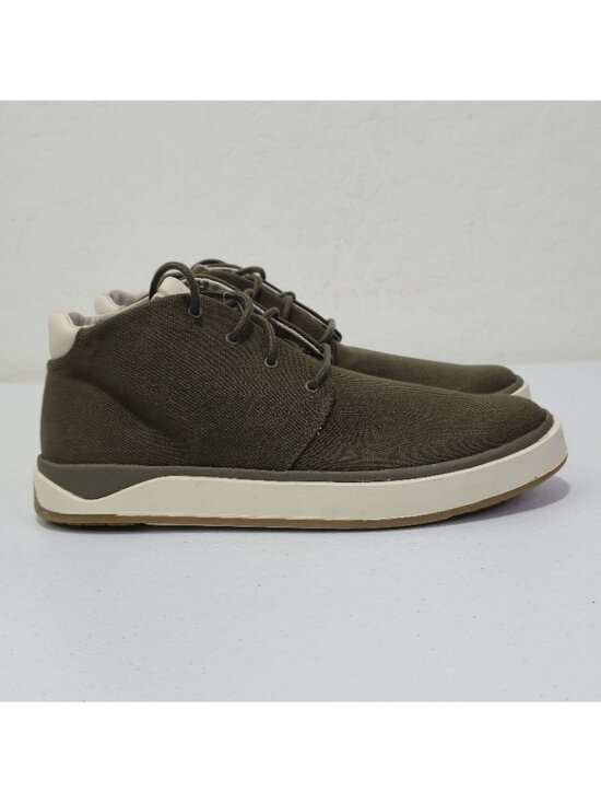 OluKai Papaku Canvas Chukka Boots Size Men\'s 8 / Women\'s 9.5 Olive Green NWOB main image 13